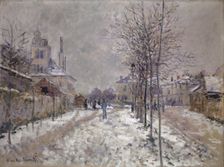 The Snow-Covered Boulevard de Pontoise in Argenteuil, 1875. Creator: Claude Monet