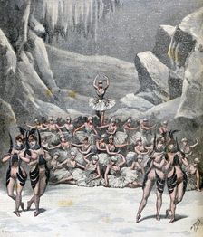 The Snow Ballet, from la Voyage dans la Lune by Jacques Offenbach, 1892. Creator: Henri Meyer