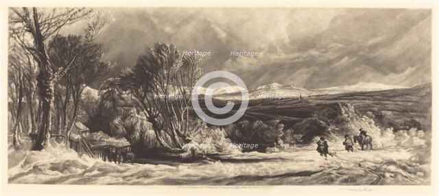 The Snow Drift, 1904. Creator: Frank Short.