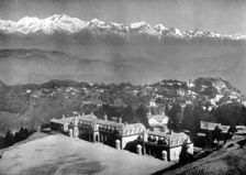 The Snow Range and Darjeeling from above St Paul's School, West Bengal, India, c1910