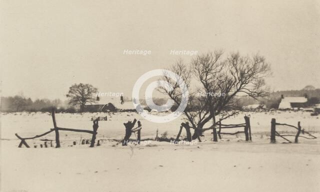 The Snowy Marshlands, 1890-1891, printed 1893. Creator: Dr Peter Henry Emerson.
