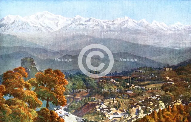 The snows from Jalapahar, Darjeeling, India, early 20th century. Artist: Unknown