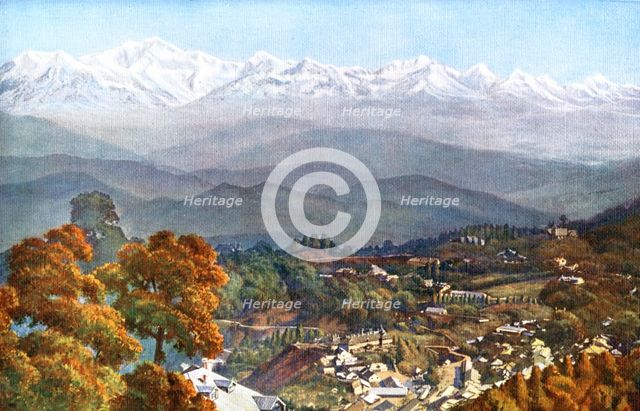 The snows from Jalapahar, Darjeeling, India, early 20th century. Artist: Unknown