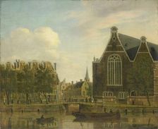 The so-called Boerenverdriet on the Spui, Amsterdam, 1750-1781. Creator: Jan Ekels the Elder
