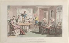 The Social Evening, from "The Vicar of Wakefield", May 1, 1817., May 1, 1817. Creator: Thomas Rowlandson
