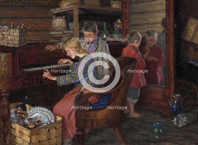The Socialization, 1918. Artist: Bogdanov-Belsky, Nikolai Petrovich (1868-1945)