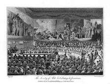 The Society of Arts distributing its premiums, 1804. Artist: Isaac Taylor