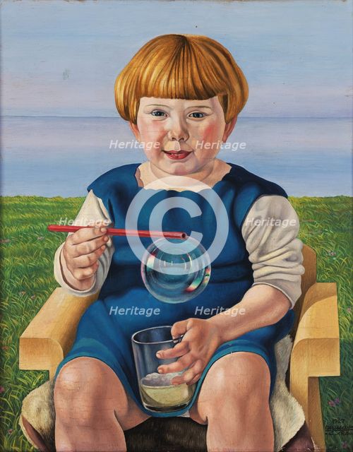 The Soap Bubble, 1927. Creator: Cagnaccio di San Pietro (1897-1946).
