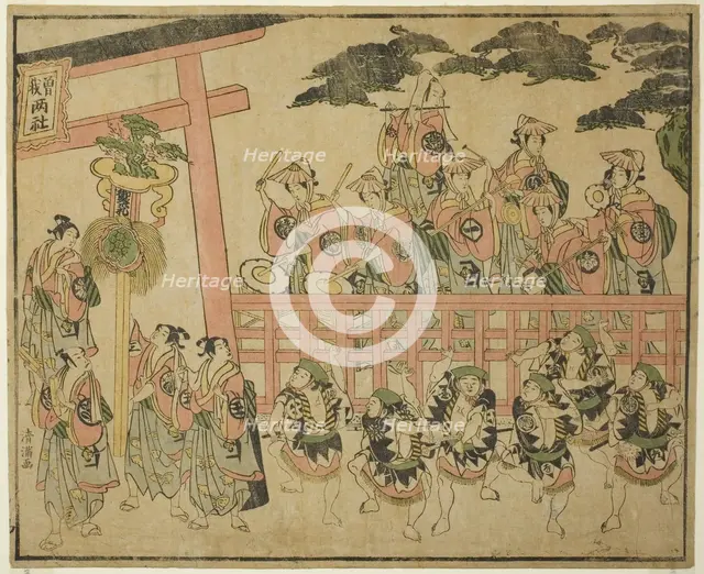 The Soga Festival, c. 1768. Creator: Torii Kiyomitsu.