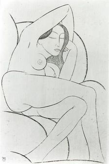 The Sofa, 1925. Creator: Eric Gill