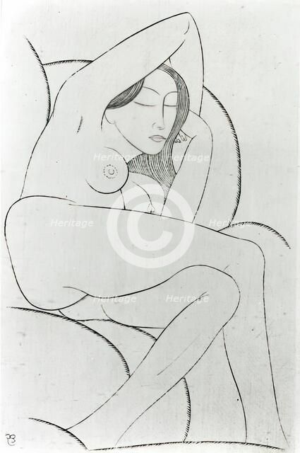 The Sofa, 1925. Creator: Eric Gill.