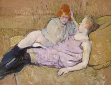 The Sofa, ca. 1894-96. Creator: Henri de Toulouse-Lautrec