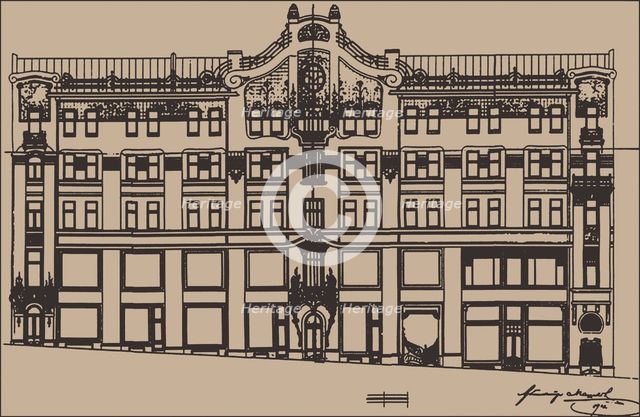 The Sokol revenue house in Moscow, 1904.