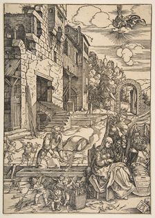 The Sojourn of the Holy Family in Egypt, from The Life of the Virgin, after 1511. Creator: Albrecht Durer
