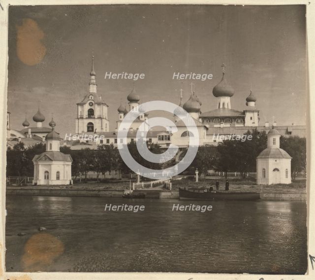 The Solovetsky Monastery on the Solovetsky Islands in the White Sea, 1915.