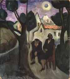 The Solar Eclipse, 1910s. Artist: Verefkin, Marianne, von (1860-1938)