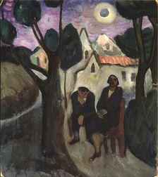 The Solar Eclipse, 1910s. Artist: Verefkin, Marianne, von (1860-1938)