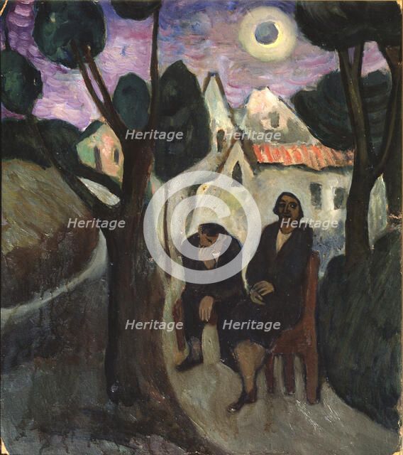 The Solar Eclipse, 1910s. Artist: Verefkin, Marianne, von (1860-1938)