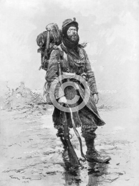 'The Soldier of 1915, (the archetypical Poilu)', 1915, (1926).Artist: Georges Bertin Scott