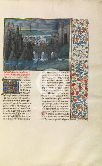The Soldiers of Brabant Entering Ravenstein; Chroniques (Book Three), about 1480-1483. Creator: Master of the Getty Froissart.