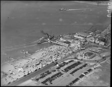 The Solent Queen and Gracie Fields Southsea, 1939. Creator: Cyril Murrell