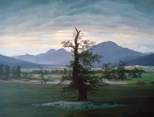 The Solitary Tree 1823. Artist: Caspar David Friedrich