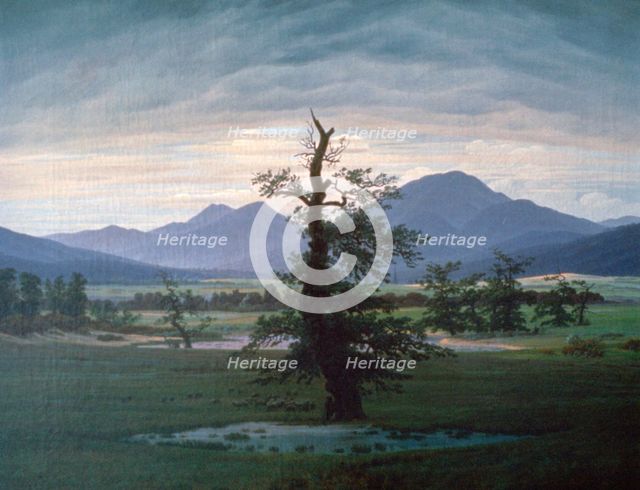 'The Solitary Tree', 1823. Artist: Caspar David Friedrich.