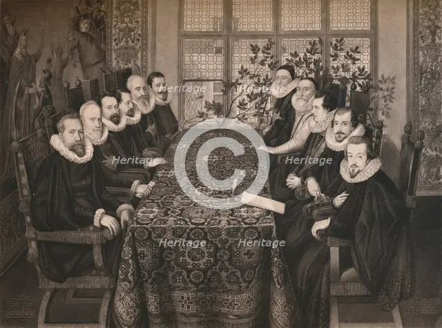 'The Somerset House Conference, 1604', 1604, (1904). Artist: Unknown.