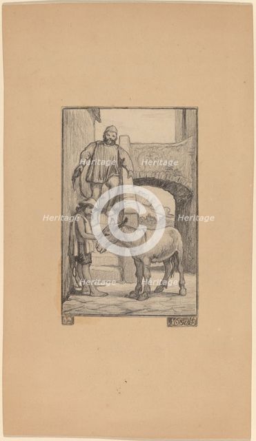 The Son and the Donkey, 1863. Creator: Elihu Vedder.