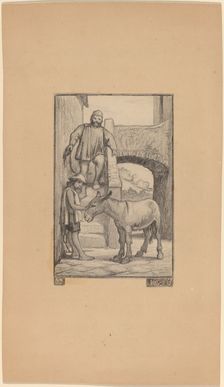 The Son and the Donkey, 1863. Creator: Elihu Vedder