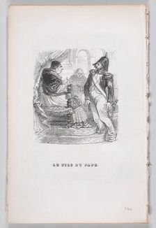 The Son of the Pope from The Complete Works of Béranger, 1836. Creator: H Designe