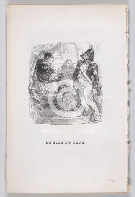The Son of the Pope from The Complete Works of Béranger, 1836. Creator: H Designe.