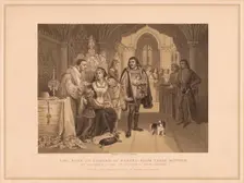 The Son's of Edward IV Parted from their Mother, by Richard Duke of Gloucester, June 16th 1483 ( Artist: W Ridgway