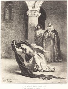 The Song of Ophelia (Act IV, Scene V), 1834. Creator: Eugene Delacroix