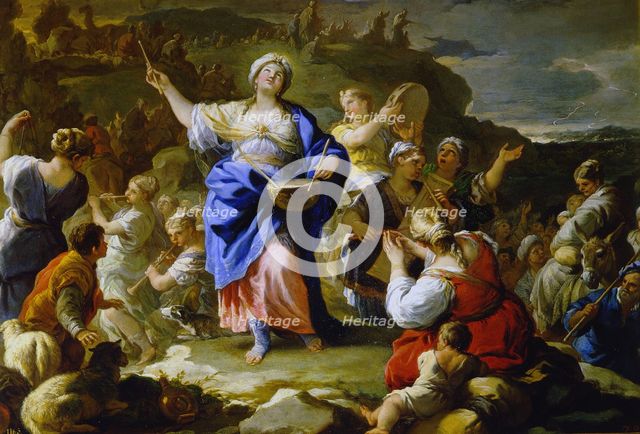 The Song of Miriam the Prophetess, 1687. Artist: Giordano, Luca (1632-1705)