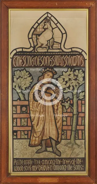 The Song of Solomon - 'As the Apple Tree among the Trees of the wood', 1862-3. Creator: Sir Edward Coley Burne-Jones.