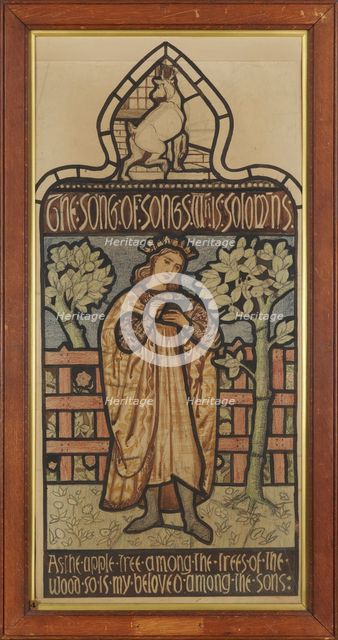 The Song of Solomon - 'As the Apple Tree among the Trees of the wood', 1862-3. Creator: Sir Edward Coley Burne-Jones.