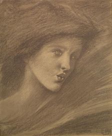 The Song of Solomon - study of a zephyr for Sponsa de Libano 1891. Creator: Frederick Hollyer