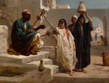 The Song of the Nubian Slave, 1863. Creator: Frederick Goodall