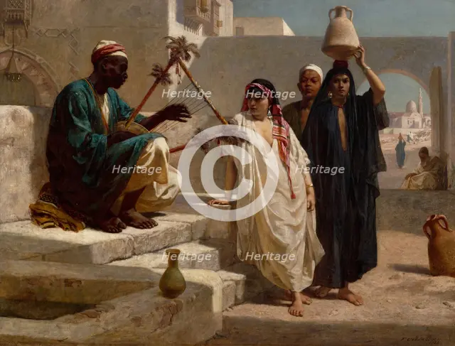 The Song of the Nubian Slave, 1863. Creator: Frederick Goodall.