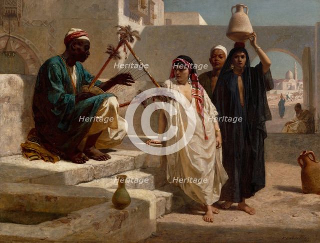The Song of the Nubian Slave, 1863. Creator: Frederick Goodall.