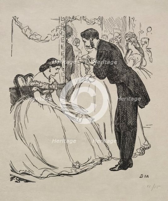 The Song of the Disconsolate One, 1863. Creator: George Louis Palmella Busson Du Maurier (British, 1834-1896).