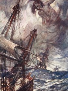 The Song of the Sou'Wester, illustration from Drake's Drum and Other Songs of the Sea 1905