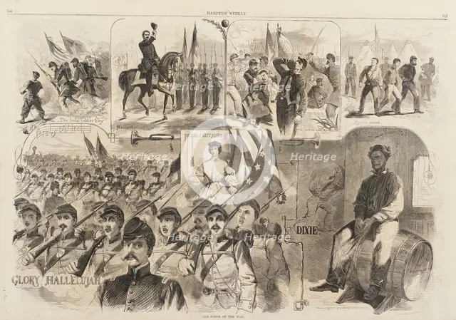 The Songs of the War, 1861. Creator: Unknown.