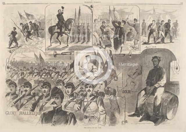 The Songs of War, published 1861. Creator: Winslow Homer.