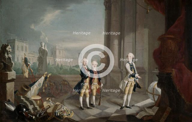 'The Sons of Frederick II of Hesse-Kassel Landgrave', (1770-1829?). Artist: Johann Heinrich Wilhelm Tischbein