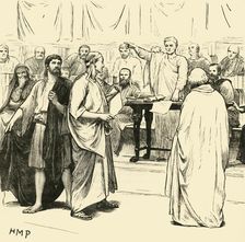 The Sophists Expelled from Rome 1890. Creator: Unknown