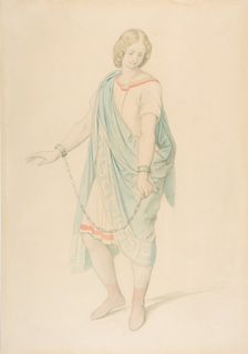 The soprano Karoline Hetzenecker in the role of Sesto in La Clemenza di Tito..., ca. 1848. Creator: Moritz von Schwind