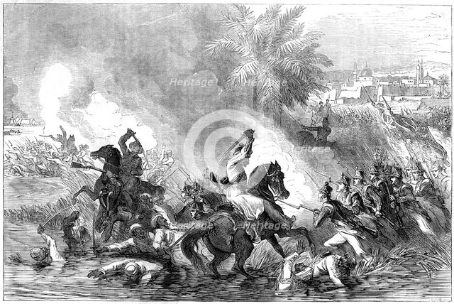 The sortie of the garrison of Jalalabad, Afghanistan, 1842. Artist: Unknown