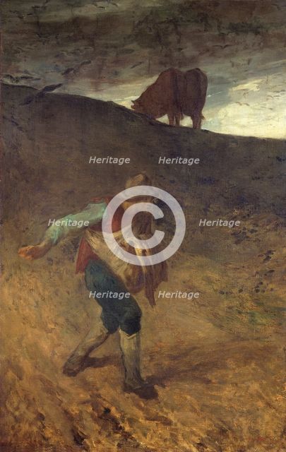 'The sower', 1847-8. Creator: Jean Francois Millet.
